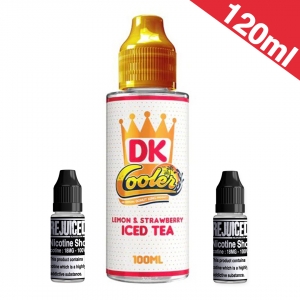 120ml Lemon & Strawberry Iced Tea Cooler - Donut King Shortfill