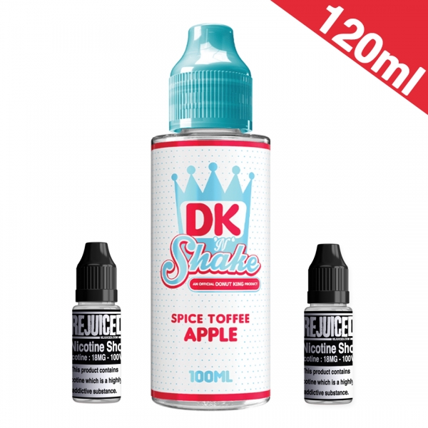 120ml Spiced Toffee Apple Milkshake - Donut King Shake Shortfill